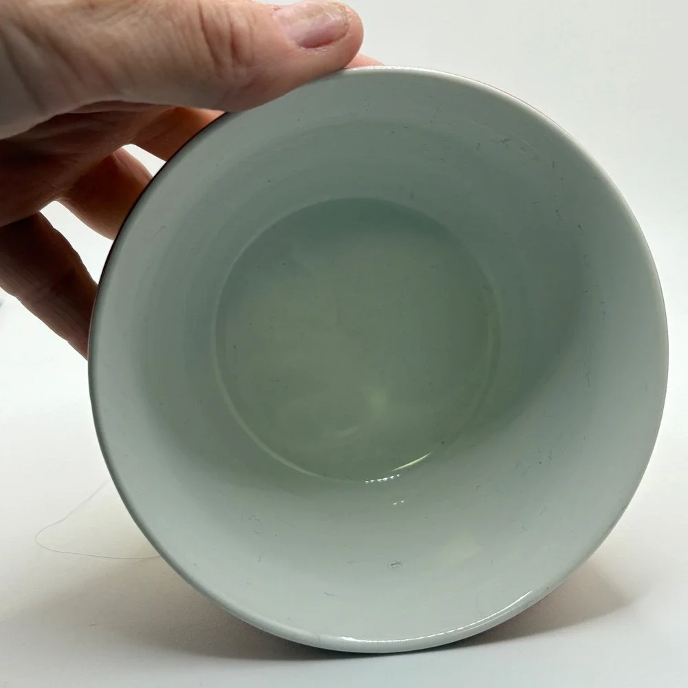 222 Fifth Cadiz Red‎ Yellow Stripes Fine China Small Bowl